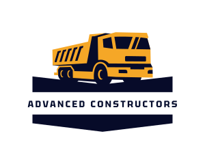 Dump Truck Vehicle logo design