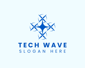 Drone Surveillance Tech logo design