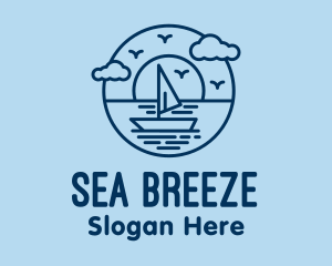 Sailing Ocean Boat Yacht logo