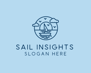 Sailing Ocean Boat Yacht logo