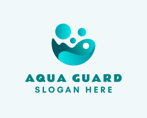 Aqua Water Cleaning logo design