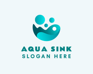 Aqua Water Cleaning logo design