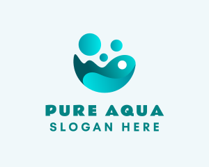 Aqua Water Cleaning logo design