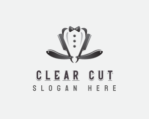 Haircut Razor Grooming logo design