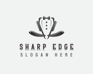 Haircut Razor Grooming logo design