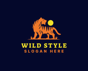 Wild Feline Tiger  logo design