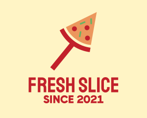 Modern Pizza Slice logo design