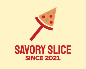 Modern Pizza Slice logo design