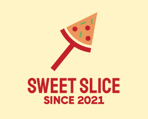 Modern Pizza Slice logo design