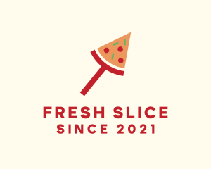 Modern Pizza Slice logo design