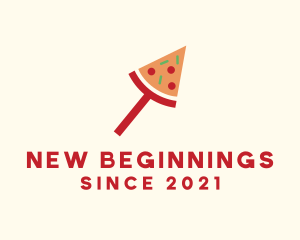 Modern Pizza Slice logo design