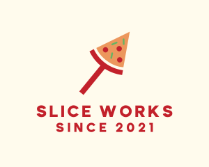 Modern Pizza Slice logo design