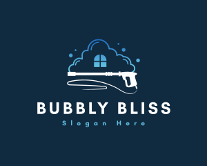 Bubble Pressure Washer logo design