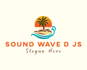 Wave Tropical Resort logo design