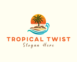 Wave Tropical Resort logo design