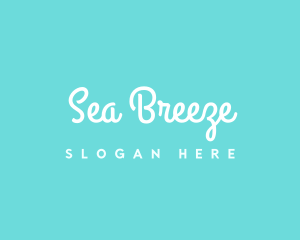 Ocean Breeze Beach logo design