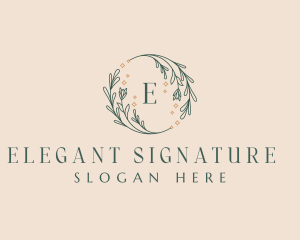 Floral Salon Boutique logo design