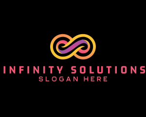 Business Gradient Infinity Loop logo design