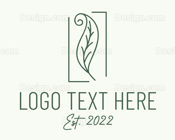 Herbal Spiral Leaf Logo