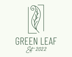 Herbal Spiral Leaf logo design