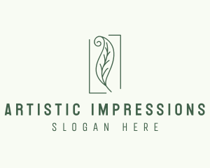 Herbal Spiral Leaf logo design