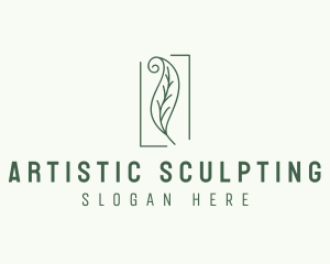 Herbal Spiral Leaf logo design