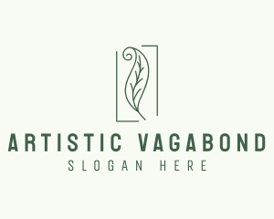 Herbal Spiral Leaf logo design