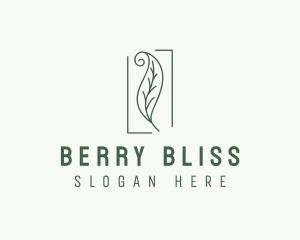 Herbal Spiral Leaf logo design