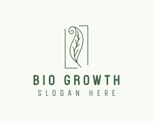 Herbal Spiral Leaf logo design