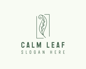 Herbal Spiral Leaf logo design