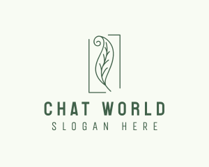 Herbal Spiral Leaf logo design