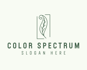 Herbal Spiral Leaf logo design