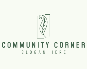 Herbal Spiral Leaf logo design