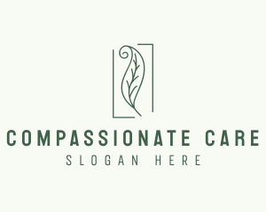 Herbal Spiral Leaf logo design