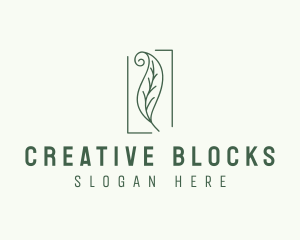 Herbal Spiral Leaf logo design