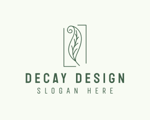 Herbal Spiral Leaf logo design