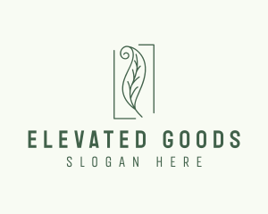 Herbal Spiral Leaf logo design