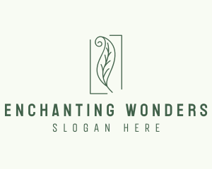 Herbal Spiral Leaf logo design