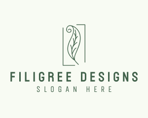 Herbal Spiral Leaf logo design