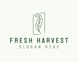 Herbal Spiral Leaf logo design