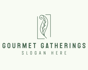 Herbal Spiral Leaf logo design