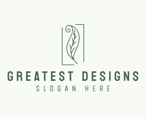 Herbal Spiral Leaf logo design