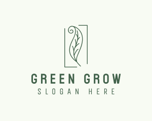 Herbal Spiral Leaf logo design