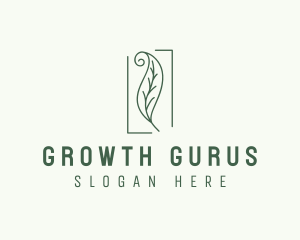 Herbal Spiral Leaf logo design