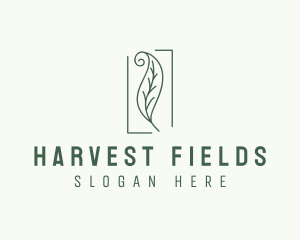 Herbal Spiral Leaf logo design