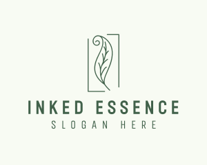 Herbal Spiral Leaf logo design