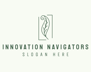 Herbal Spiral Leaf logo design