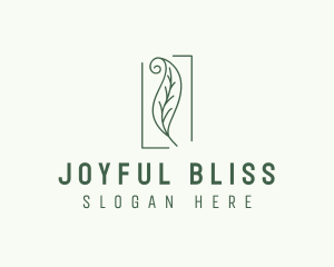 Herbal Spiral Leaf logo design