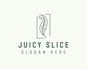 Herbal Spiral Leaf logo design