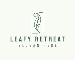 Herbal Spiral Leaf logo design